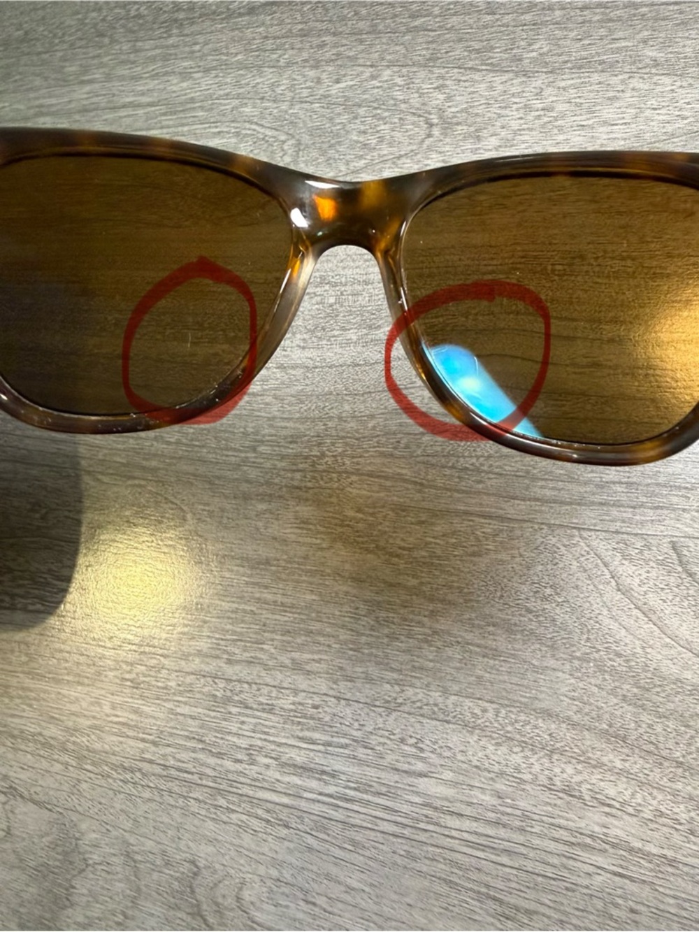 Ray-Ban Men's Tortoiseshell Frame Sunglasses with Polarized Brown Lens - Picture 6 of 6